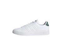 adidas Uomo Advantage 2.0 Shoes, Cloud White/Core Black/Green, 43 1/3 EU
