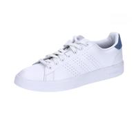 adidas Uomo Advantage Premium Leather Shoes, Cloud white/Cloud white/crew blue, 39 1/3 EU