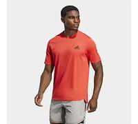 adidas Uomo AEROREADY Designed for Movement Tee, Bright Red/Black, S