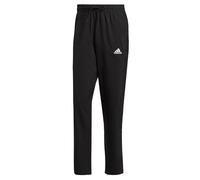 adidas Uomo AEROREADY Essentials Stanford Open Hem Embroidered Small Logo Pants, Black, L Short