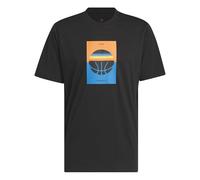 adidas Uomo Another Bucket Graphic T-Shirt, Black, L