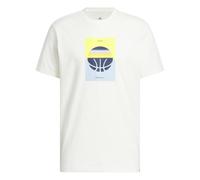 adidas Uomo Another Bucket Graphic T-Shirt, off White, L