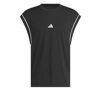 adidas Uomo Basketball all World Sleeveless Tank, Black/Black, L Tall