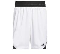 adidas Uomo Basketball Icon Squad Short Aeroready, White/Black, XL