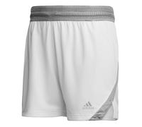 adidas Uomo Basketball Icon Squad Short Aeroready, White/Team Mid Grey, L