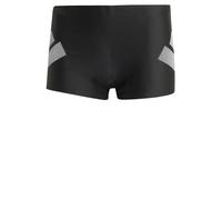 adidas Uomo Big Bars Boxers Swimwear, Black/White, 28
