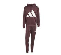 adidas Uomo BIG LOGO FRENCH TERRY HOODED TRACKSUITS, aurora ruby, L