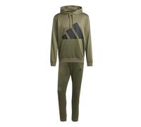 adidas Uomo BIG LOGO FRENCH TERRY HOODED TRACKSUITS, olive strata, XXL