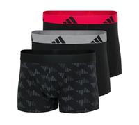 Adidas Uomo Boxer, Confezione Da 3 - Trunks, Active Flex Cotton, Logo