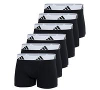 Adidas Uomo Boxer, Confezione Da 6 - Trunks, Active Flex Cotone, Logo