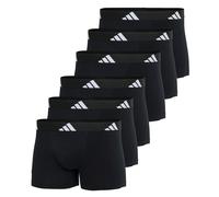 Adidas Uomo Boxer, Confezione Da 6 - Trunks, Active Flex Cotone, Logo