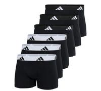 Adidas Uomo Boxer, Confezione Da 6 - Trunks, Active Flex Cotone, Logo