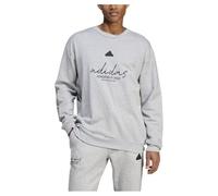 adidas Uomo Brand Love French Terry Sweatshirt, Medium Grey Heather, L