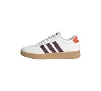 adidas Uomo Breaknet 3.0 Shoes, Core White Aurora Plum Semi Impact Orange, 46 EU