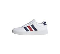 adidas Uomo Breaknet 3.0 Shoes, Ftwr White Dark Blue Better Scarlet, 46 2/3 EU
