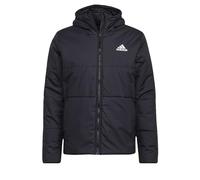 adidas Uomo BSC 3-Stripes Hooded Insulated Jacket, Black, S