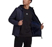 adidas Uomo BSC 3-Stripes Hooded Insulated Jacket, Legend Ink, XL