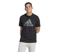 adidas Uomo Camo Badge of Sport Graphic Tee, Black, XL