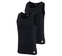 Adidas Uomo Canottiera, 2er Pacco - Canotta, Active Flex Cotone, senza Maniche