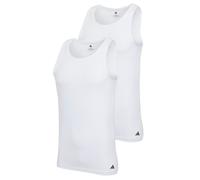 Adidas Uomo Canottiera, 2er Pacco - Canotta, Active Flex Cotone, senza Maniche