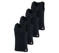 Adidas Uomo Canottiera, 4er Pacco - Canotta, Active Flex Cotone, senza Maniche