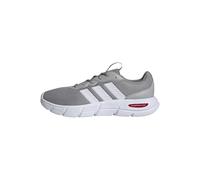 adidas Uomo Cloudfoam Flex Laces Shoes, Mgh Solid Grey/Ftwr White/Better Scarlet, 44 EU