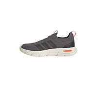 adidas Uomo Cloudfoam Flex Slip ON Shoes, Charcoal/Carbon/Dusky Orange, 43 1/3 EU
