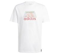 adidas Uomo Codes BOS Graphic Tee, White, XL Tall