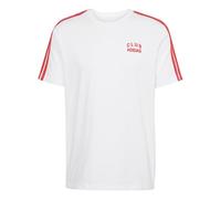 adidas Uomo Codes Collegiate Club Graphic T-Shirt, White, S