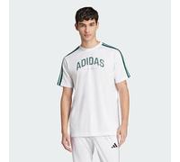 adidas Uomo Codes Collegiate Linear Graphic T-Shirt, White, XL