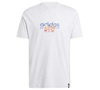 Adidas Uomo Codes Linear Graphic Tee, Light Grey Heather, M