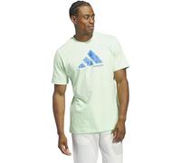adidas Uomo Court Therapy Graphic Tee, Semi Green Spark, M