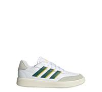 adidas Uomo Courtblock Shoes, Cloud white / Green / utility yellow, 44 2/3 EU