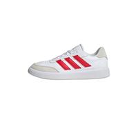 adidas Uomo Courtblock Shoes, Cloud White/Pure Ruby/off White, 40 2/3 EU
