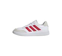 adidas Uomo Courtblock Shoes, Cloud White/Pure Ruby/off White, 40 EU