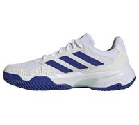 Adidas Uomo Courtjam Control 3 Tennis Shoes, Cloud White/Lucid Blue/Semi Flash Aqua, 43 1/3 EU