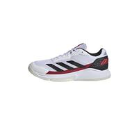 Adidas Uomo Courtquick Mens Padel Shoes, Cloud White/Core Black/Lucid Red, 47 1/3 EU