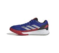 Adidas Uomo Courtquick Mens Padel Shoes, Lucid Blue/Silver Metallic/Lucid Red, 37 1/3 EU