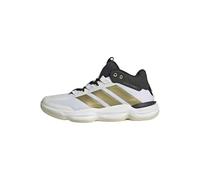 adidas Uomo Courtstabil Indoor Performance Shoes, Ftwr White/Gold Met./Core Black, 40 2/3 EU