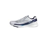 adidas Uomo Crazyquick Boost Padel Shoes, Ftwr White/Silver Met./Dark Blue, 40 2/3 EU