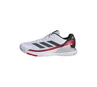 adidas Crazyquick Padel Shoes, Scarpe Uomo, Ftwr Nucleo Bianco Nero Rosso Lucido, 38 EU