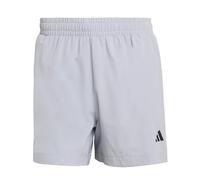 adidas Uomo D4T Primelift 3 Stripes Shorts, Halo Silver, XXL 7 inch