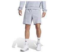 adidas Uomo D4T Workout 3 Stripes Shorts, Halo Silver, XXL 7 inch