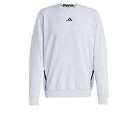 adidas Uomo D4T Workout Crew Sweatshirt, Halo Silver, XXL