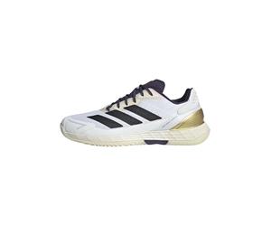 Adidas Uomo Defiant Speed 2 Tennis Shoes, Ftwr White/Core Black/Aurora Plum, 44 EU