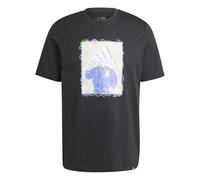 adidas Uomo Doodle Graphic Tee, Black, L