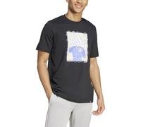 adidas Uomo Doodle Graphic Tee, Black, L