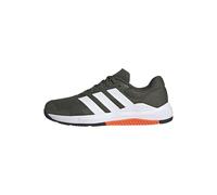 adidas Uomo Dropset Base Training Shoes, Night Cargo/Cloud White/Impact Orange, 43 1/3 EU