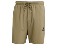 adidas Uomo Essential Three Stripes Chelsea Base Short Shorts, Olive Strata/Black, S