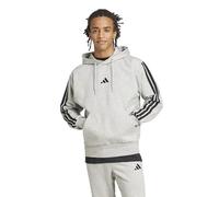 Adidas Felpa da Uomo con Cappuccio Essentials 3-Stripes Fleece Grigia Taglia XL Codice JE6302 Grigio